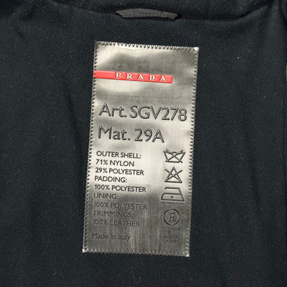 Prada Sport 1999 Balaclava Fleece Lined Moto Jacket - IT50 (L) | Green