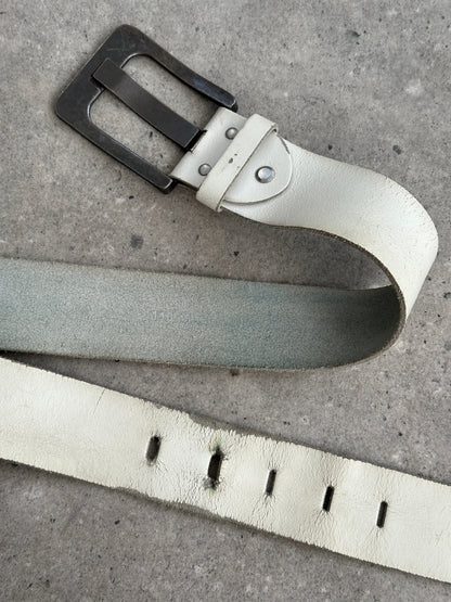 Vintage 1990s Leather Chunky Belt - W34-38