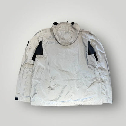 Stone Island SS/17 Black Garment Dyed Plated Reflective Mussola Gommata Jacket XXL