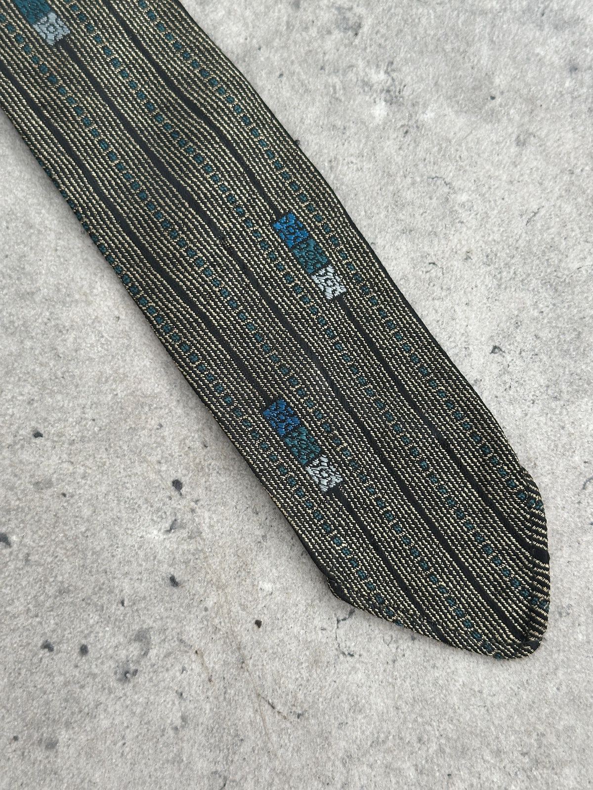 Vintage 1980s Wool Striped Tie
