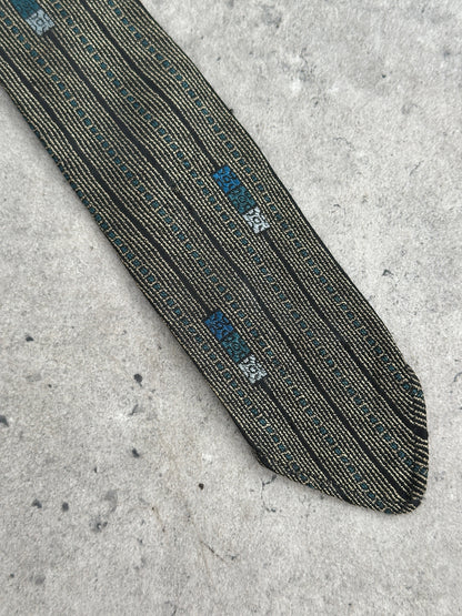 Vintage 1980s Wool Striped Tie