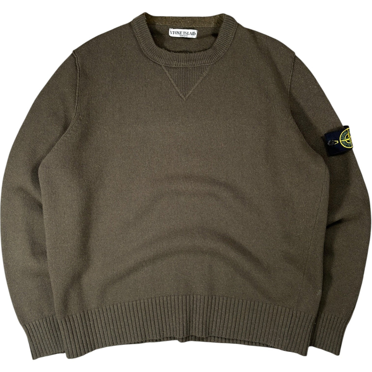Stone Island 2007 Lana Wool Knit Jumper XL | XL, Olive