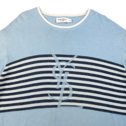 Vintage YSL Yves Saint Laurent Striped Jumper Size XL