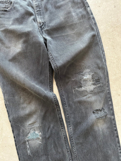 1990's Levi's 501 Repaired Jeans - 36 x 30 | W34, Red