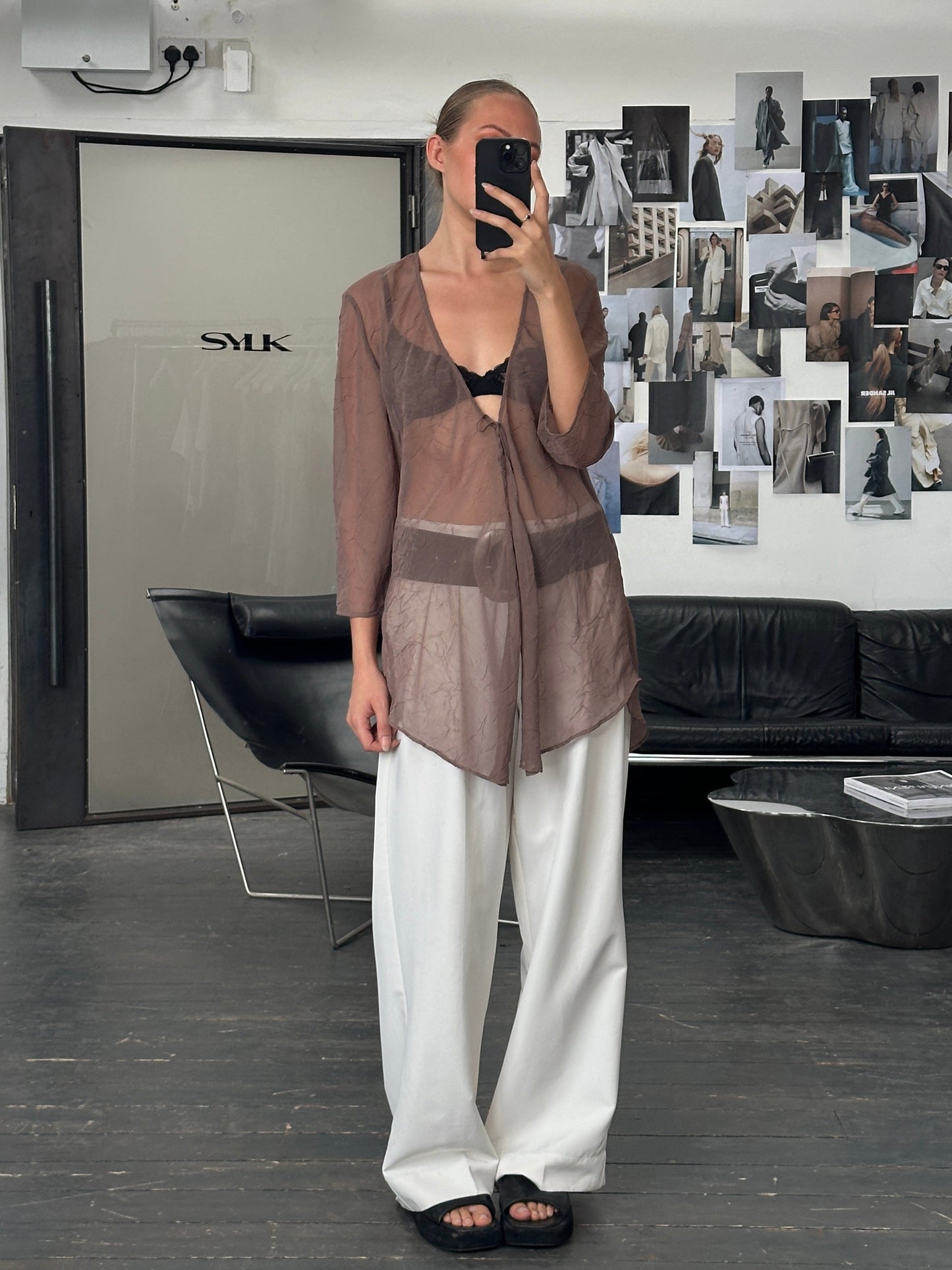 Italian Vintage 1990s Sheer Kaftan - M