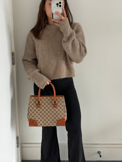 2010s Gucci GG Monogram Nailhead Mini Tote Handbag | O/S, Multicoloured