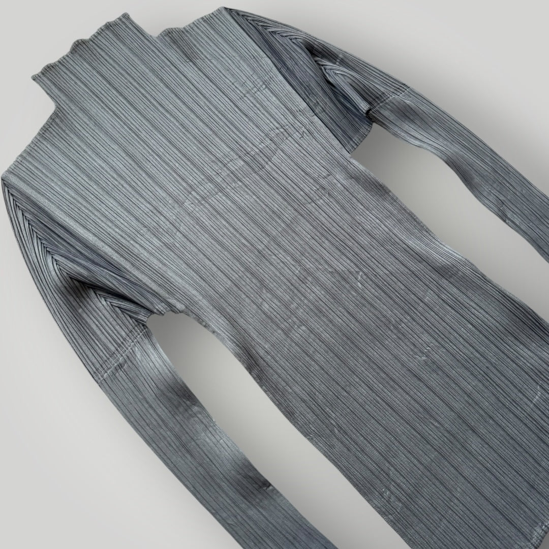 Issey Miyake Pleats Please Funnel Neck Long Sleeve 3