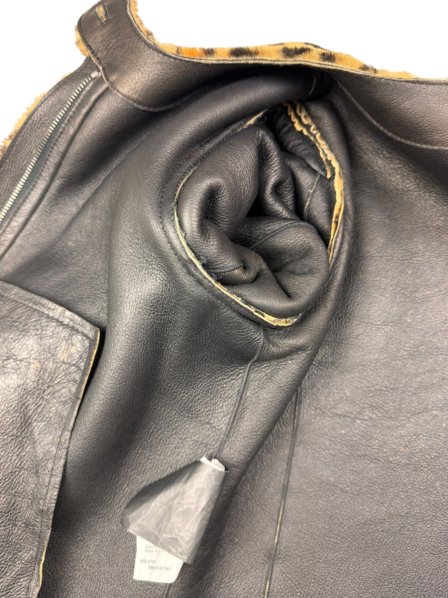 Miu Miu Automne 2010 shearling leopard jacket