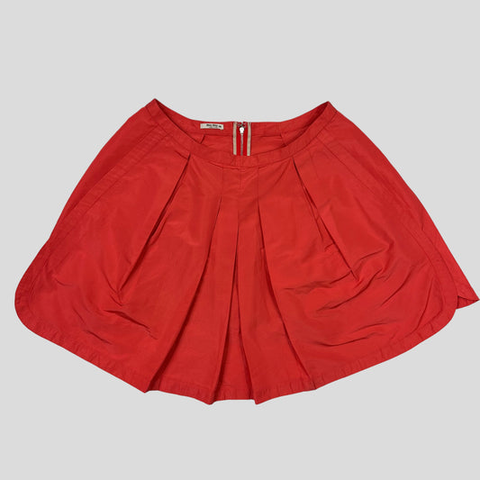Miu Miu 00’s Nylon Skirt - IT38 | Default Title, Red
