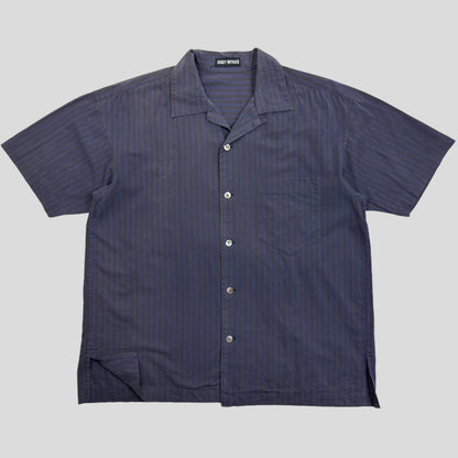 Issey Miyake 00’s Striped Camp Collar Boxy Shirt - M/L