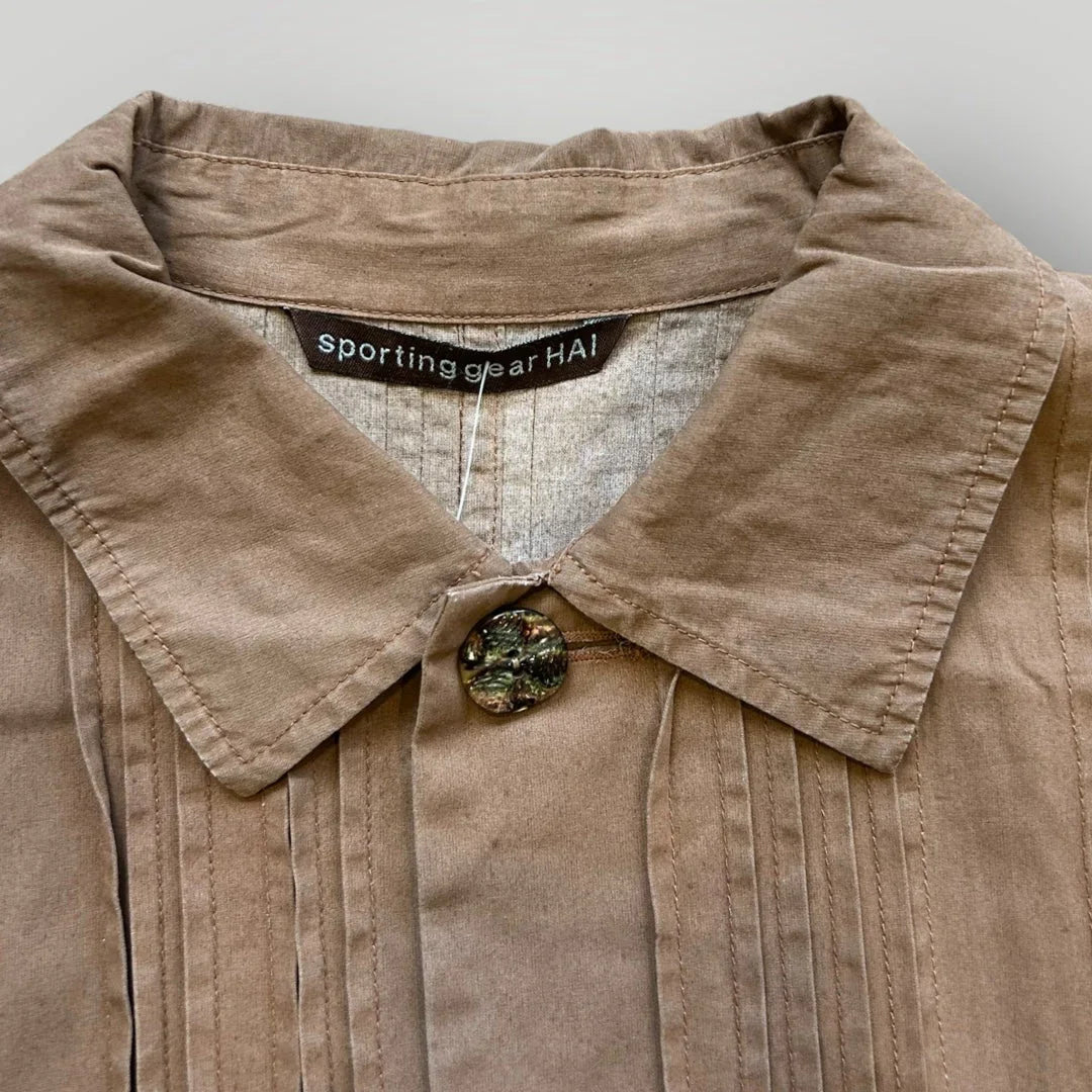 Hai Sporting Gear by Issey Miyake Pleated Overshirt M