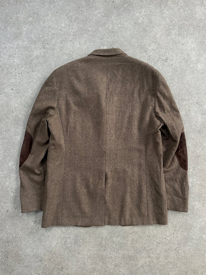 Ralph Lauren Polo 2010s Pure Wool Herringbone Blazer - 44R/XL