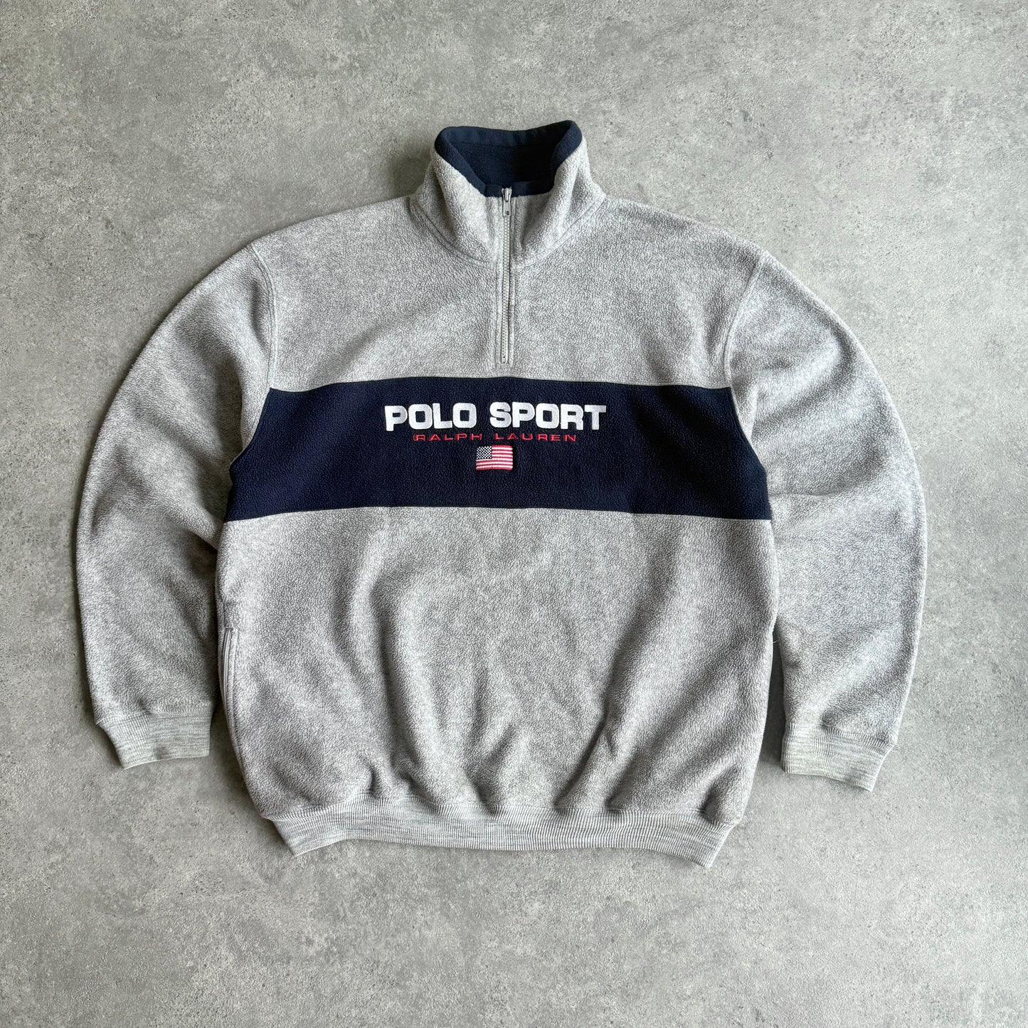 Polo Sport Ralph Lauren 1990s 1/4 zip Polartec fleece jacket (L)