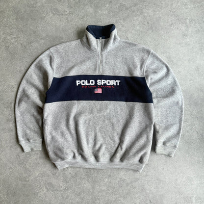 Polo Sport Ralph Lauren 1990s 1/4 zip Polartec fleece jacket (L)