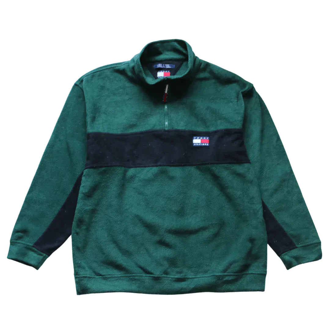 TOMMY HILFIGER TWO TONE 1/4 ZIP  (L)