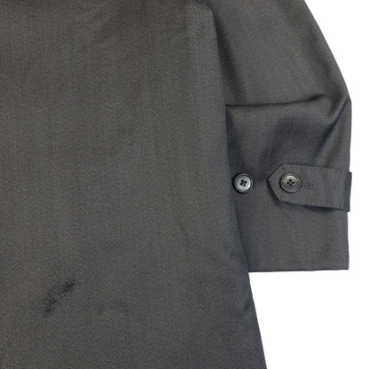 Vintage 80s YSL Yves Saint Laurent Trench Jacket Size L | Large, Grey