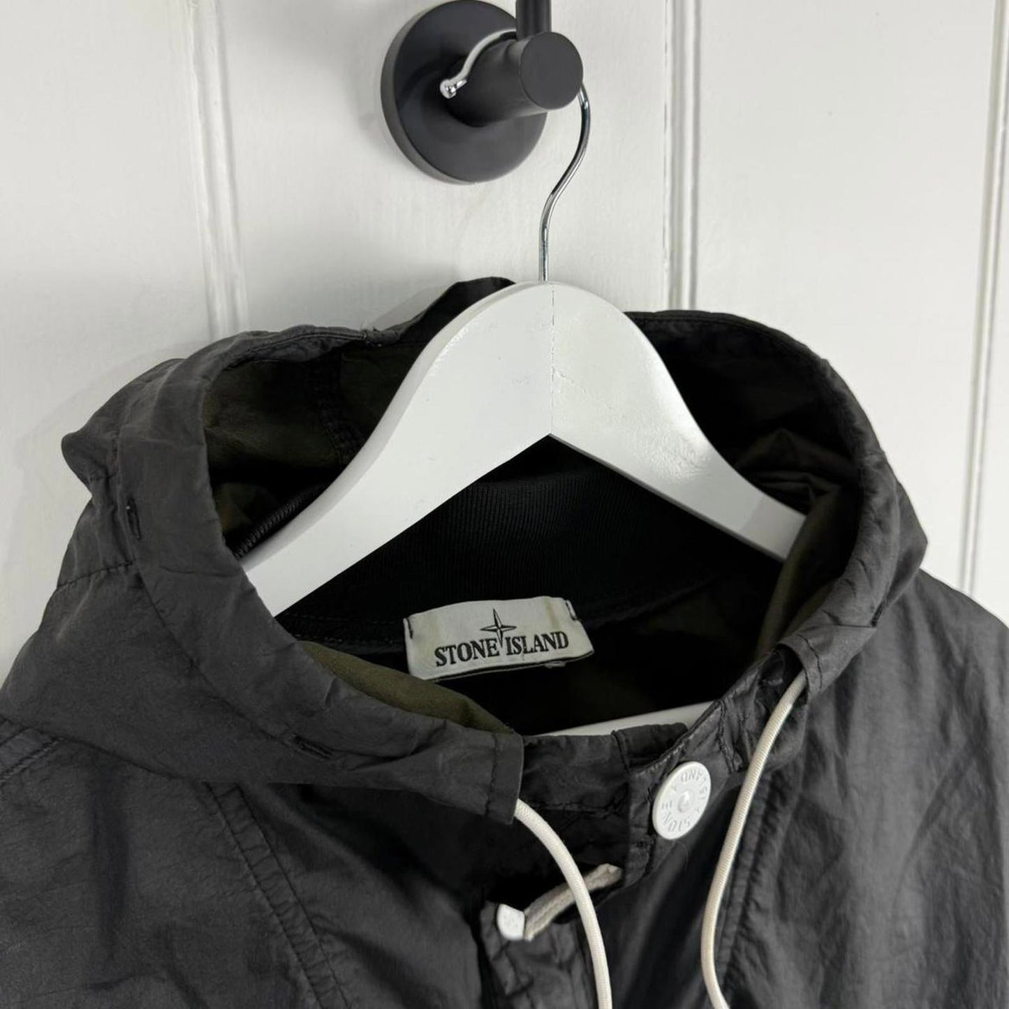 Stone Island Membrana 3L TC Hooded Jacket (L) | Large, Black