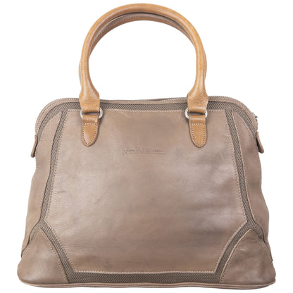 Vintage 90s Jean Paul Gaultier Leather Mesh Handbag | O/S, Brown