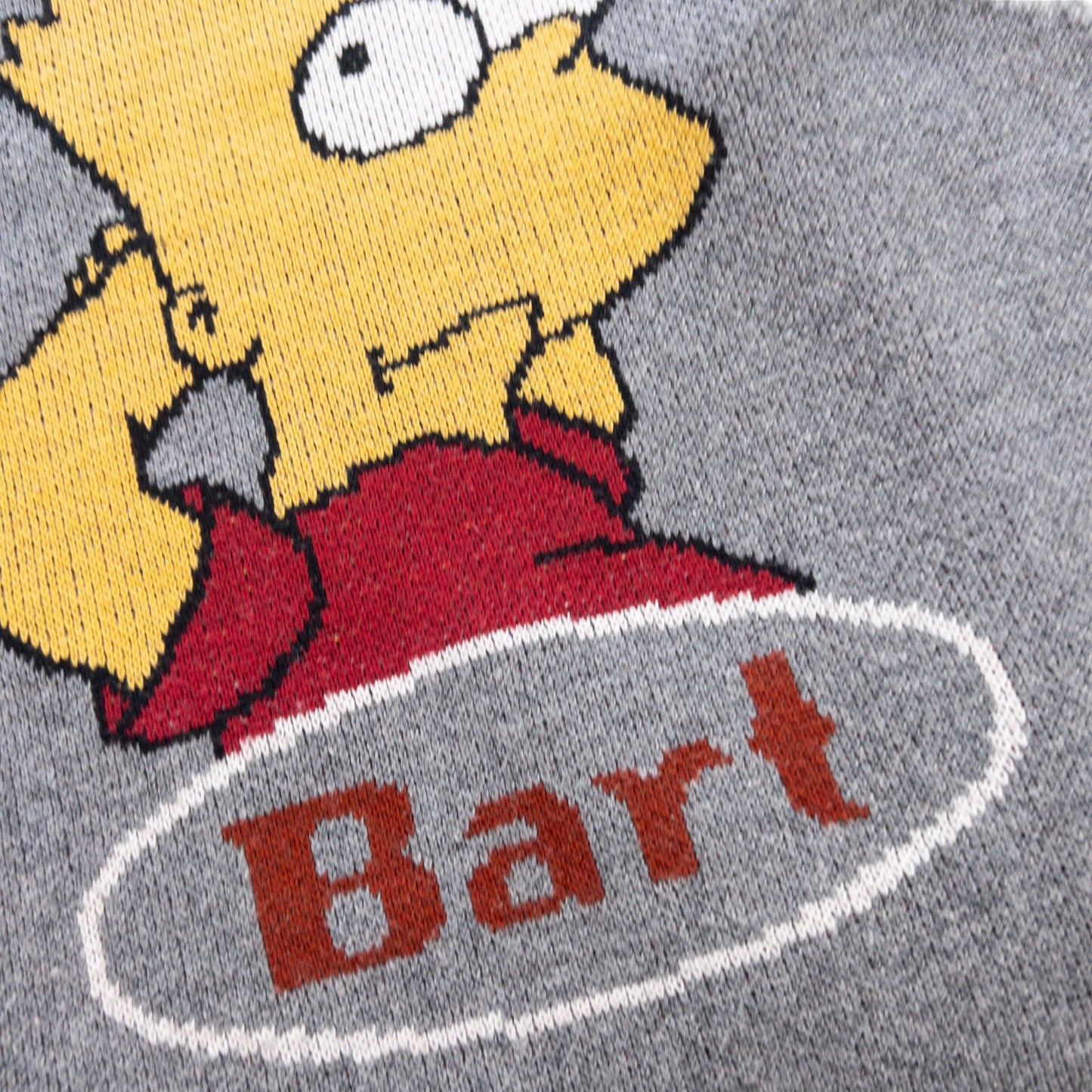 Vintage The Simpsons Bart Knit Jumper Size XL