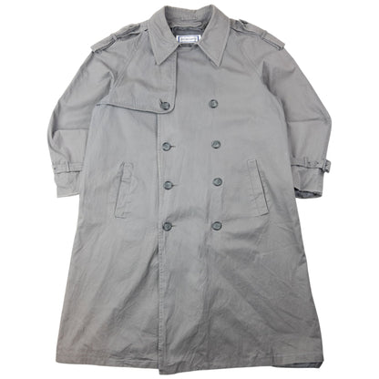 Vintage 80s YSL Yves Saint Laurent Trench Jacket Size M | Medium, Grey