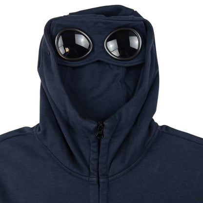 Vintage CP Company Goggle Hood Zip Up Hoodie Size M | Medium, Navy