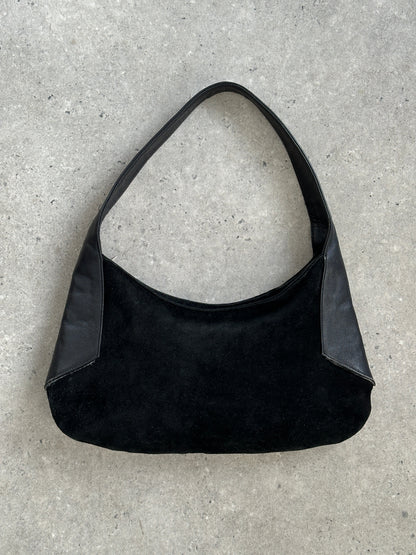 Armani Exchange 2000s Suede Leather Shoulder Bag