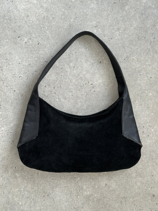 Armani Exchange 2000s Suede Leather Shoulder Bag