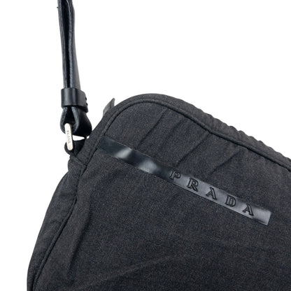 Vintage 1999 Prada Sport Crossbody Bag | O/S, Grey