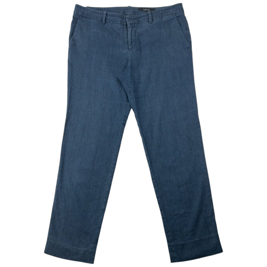 Vintage 2000s Gucci Linen Trousers Size W35 | W35, Navy