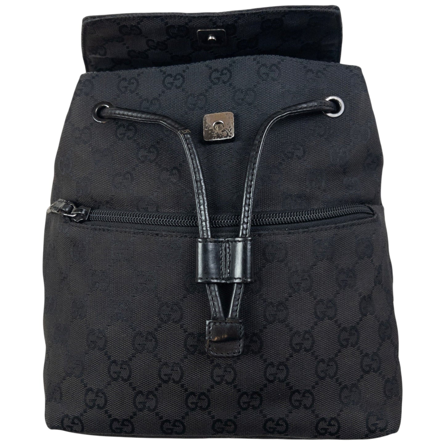 Vintage Gucci Monogram Bucket Backpack