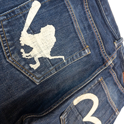 Vintage Evisu Japanese Monkey Bat Gull Denim Jeans Size W30