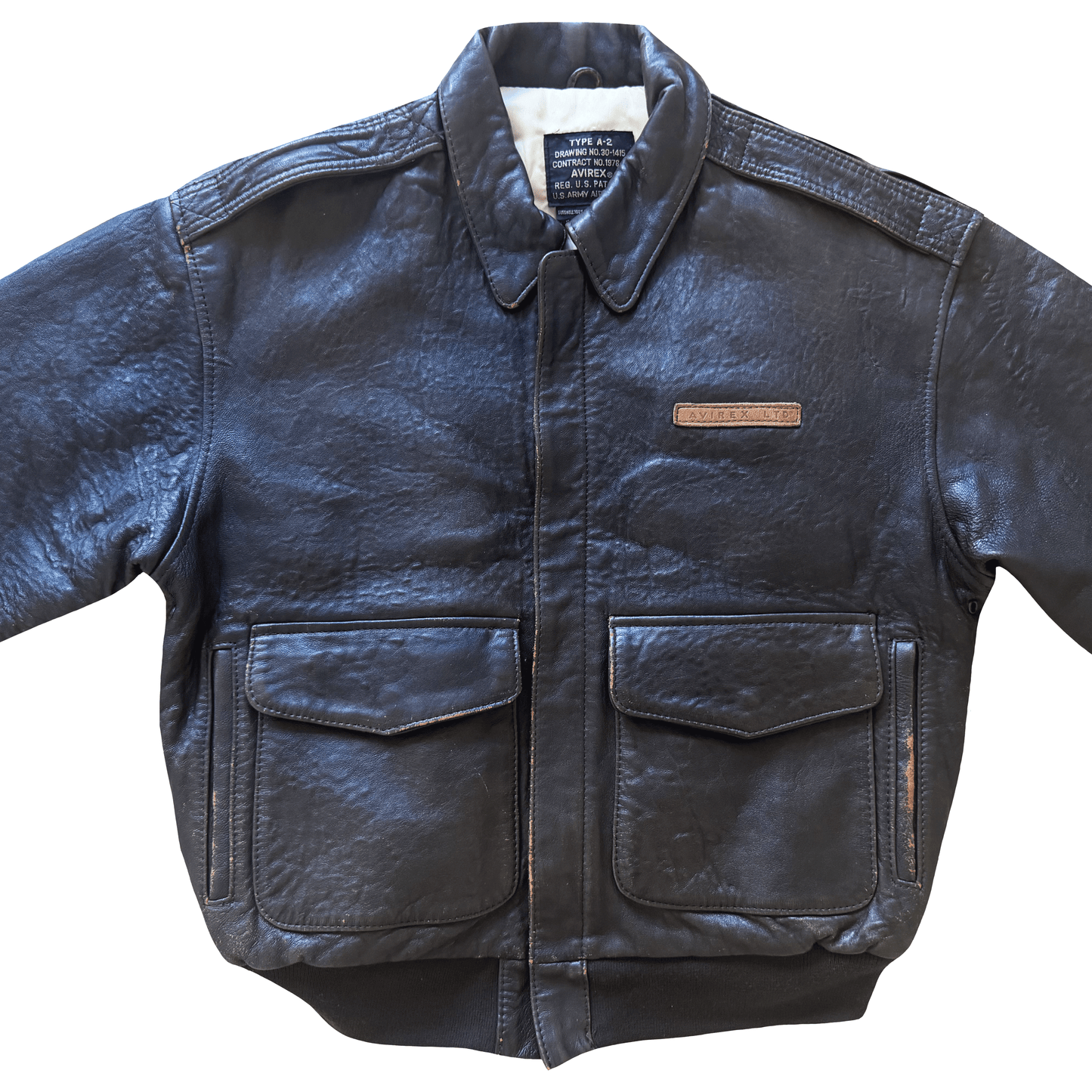 Avirex 'The K.O Kid' A2 Leather Flight Jacket - S / M | S / M, Red