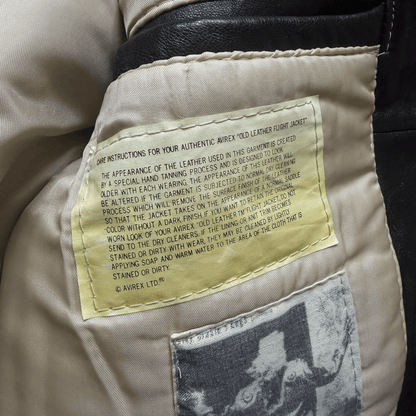 Avirex 'The K.O Kid' 1991 A2 Leather Flight Jacket - XS / S | S / M, Red