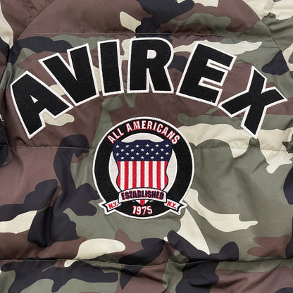 Avirex USA Camo Down Puffer Jacket - M