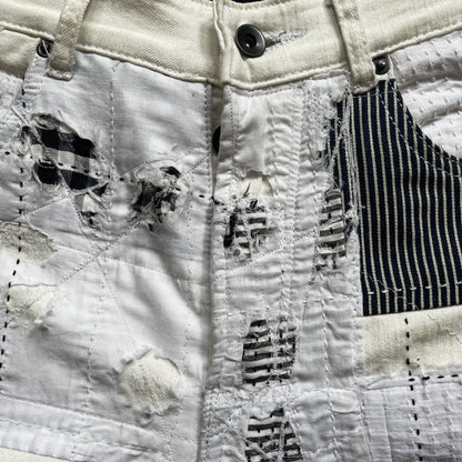 Boro Patchwork Distressed Jeans - W32"