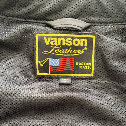 Vanson Leathers Motorcycle Mesh Racer Jacket - XL