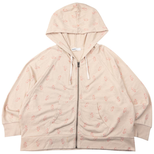 Vintage Ne-Net By Issey Miyake Duckling Pattern Zip Up Hoodie Size S