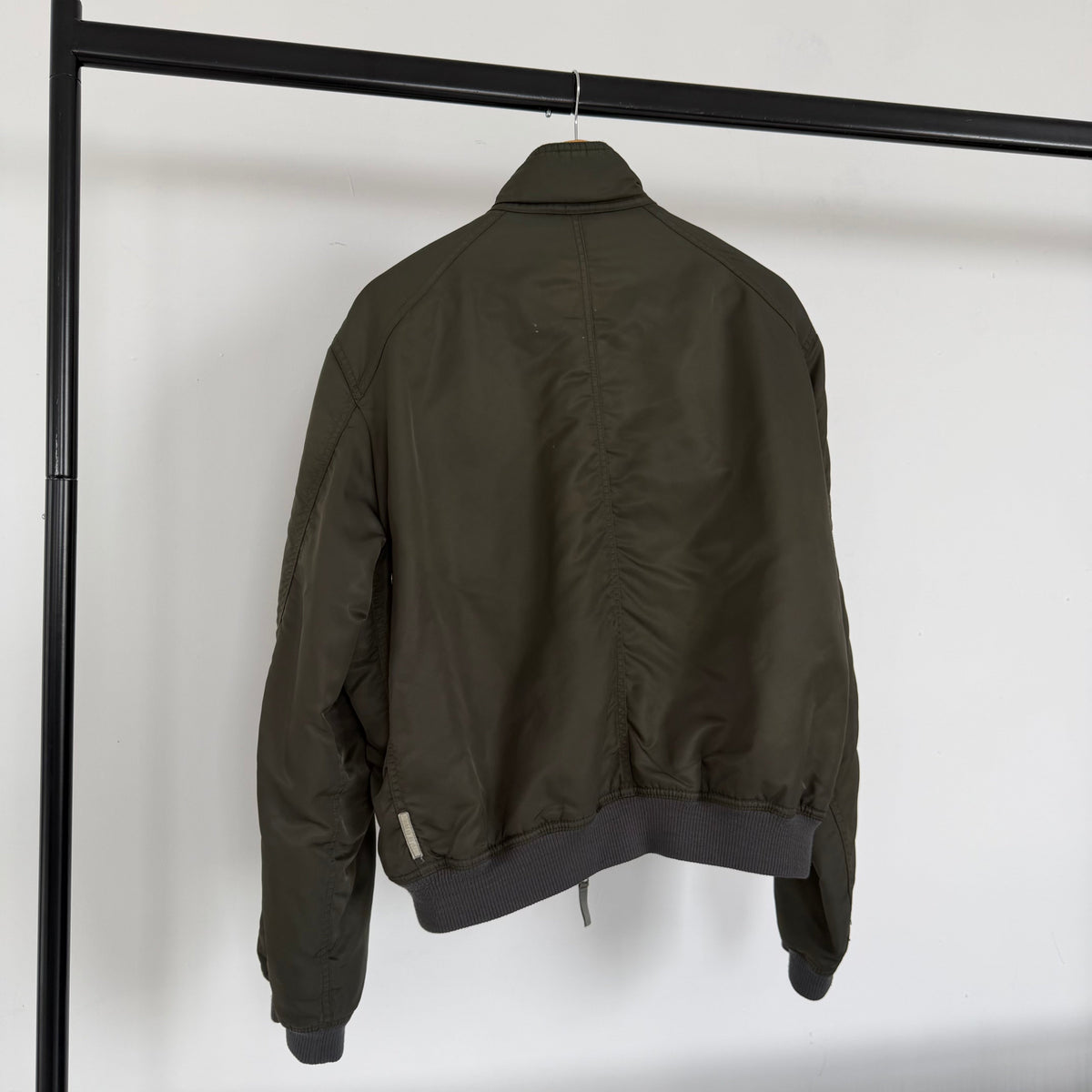 2000s armani jeans technical collared bomber jacket | O/S, Red