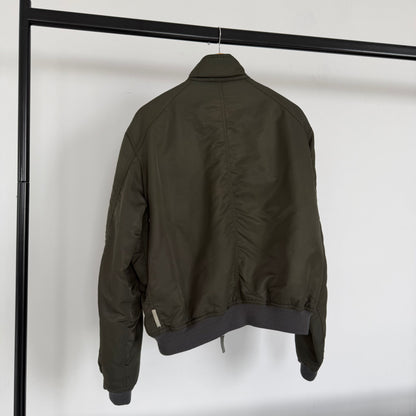 2000s armani jeans technical collared bomber jacket | O/S, Red