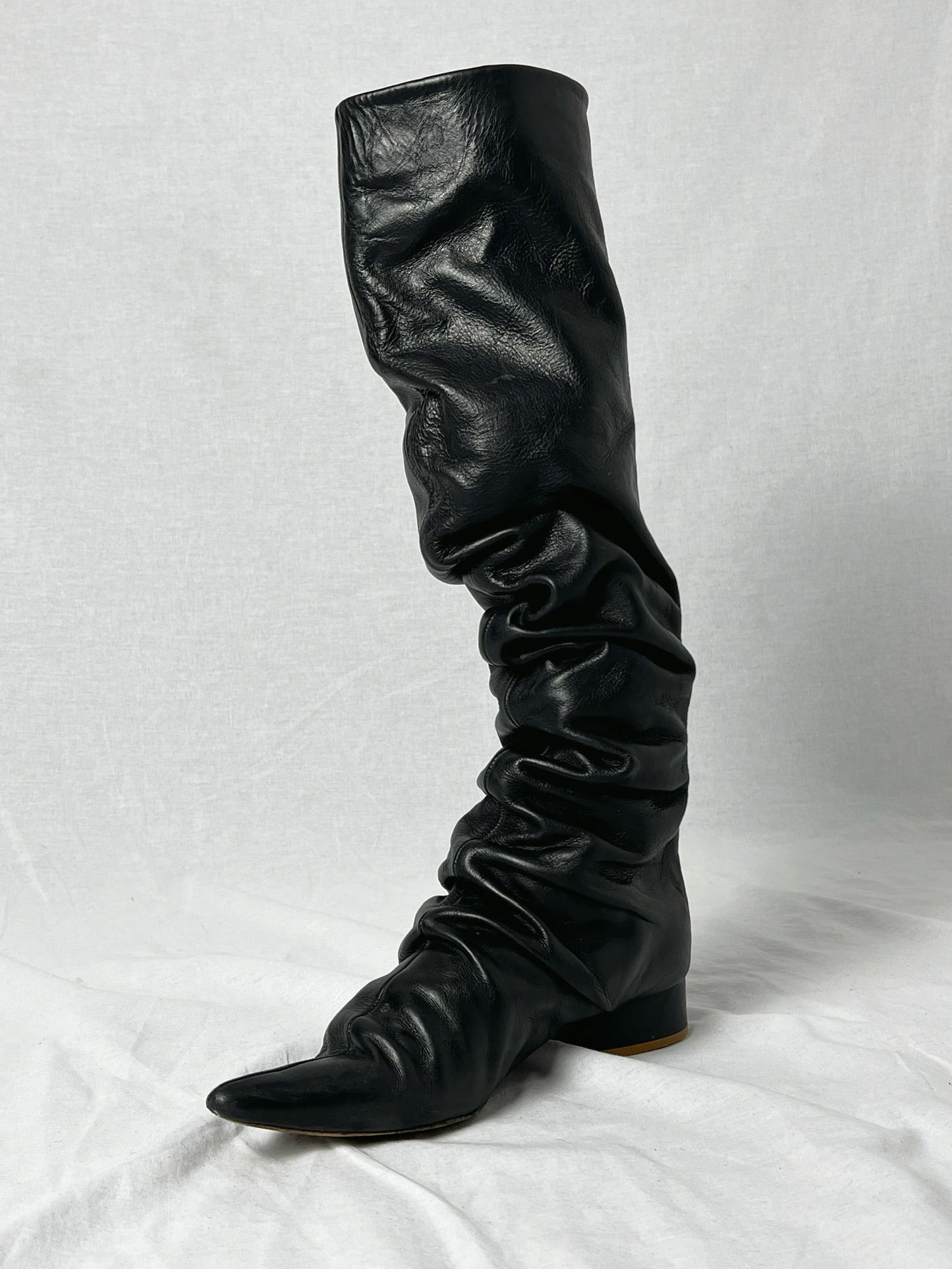 ANN DEMEULEMEESTER KNEE HIGH BOOTS | DEFAULT TITLE, Black
