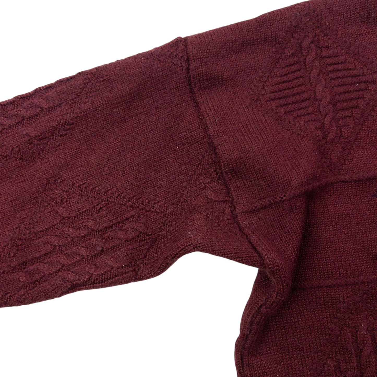 Vintage 90s Burberry Embroidered Knit Jumper Size XS | XS, Burgundy
