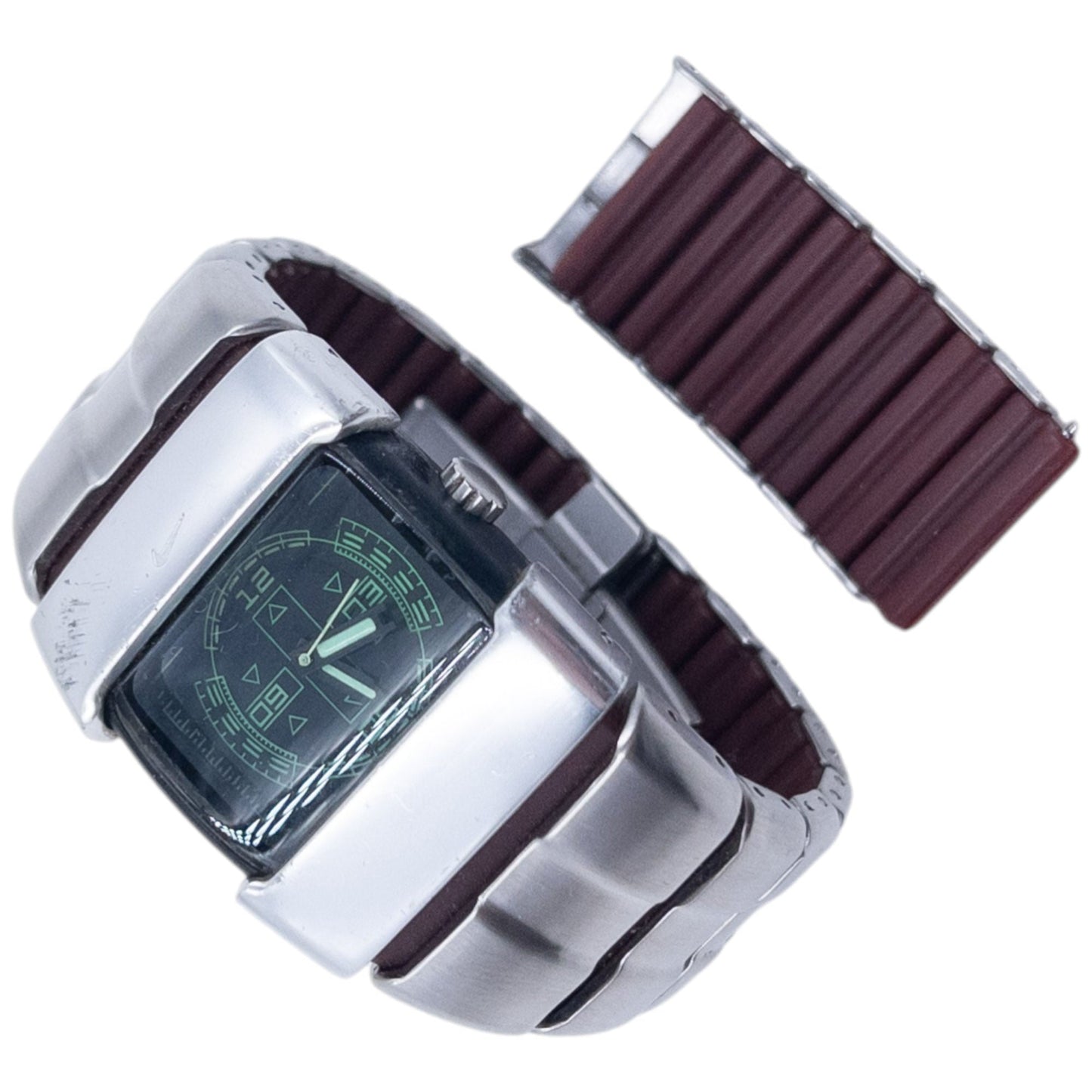 Vintage 2000s Nike D Line Metal Digital Watch