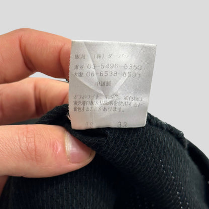 Yohji Yammamoto 00’s Mesh Cotton Zip Collar Shirt - S | Default Title, Black