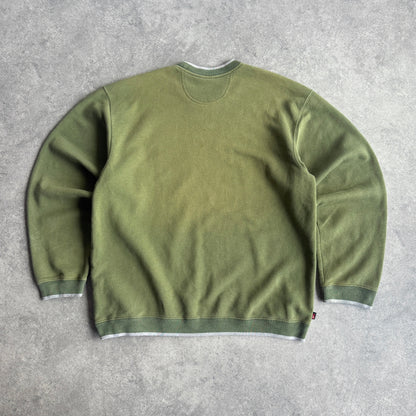 Nike 2000s heavyweight embroidered swoosh sweatshirt (XL)