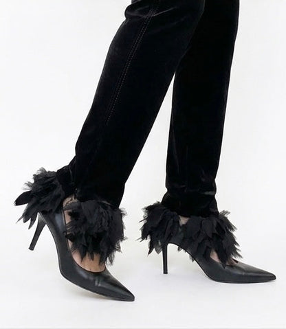 Chanel Velvet Trousers | O/S, Black