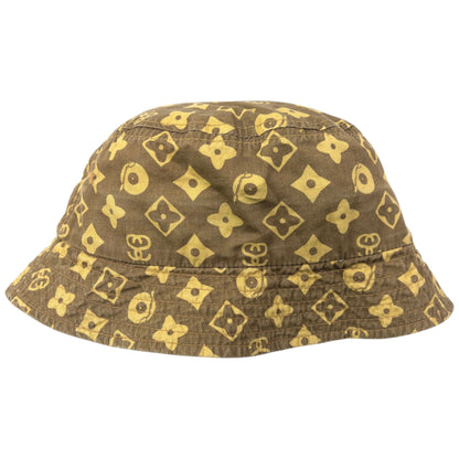 Vintage 2000s Stussy Louis Vuitton Parody Monogram Bucket Hat Size S/M