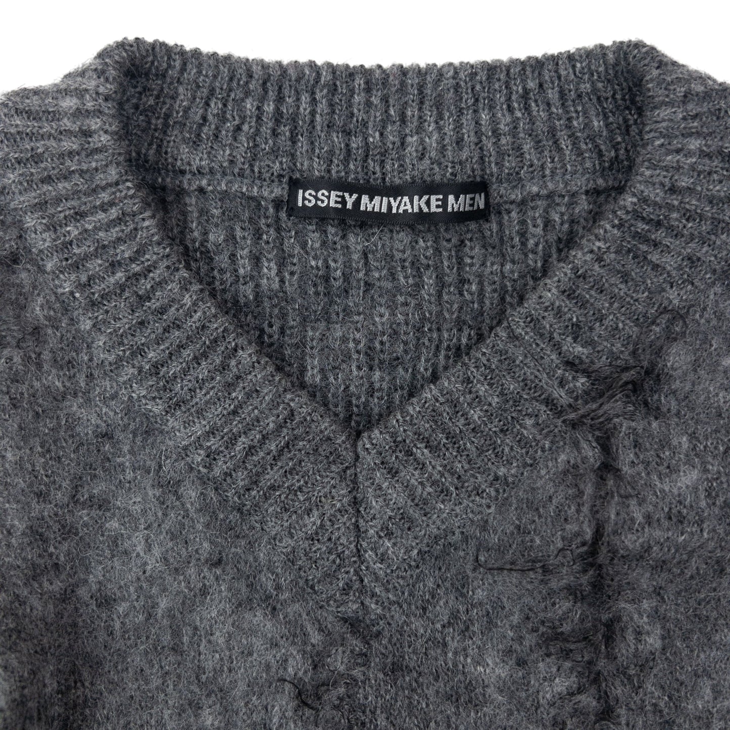 Vintage Issey Miyake MEN Slashed Wool Knit Jumper Size L