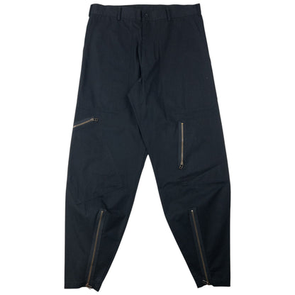 Vintage 2000s Yohji Yamamoto Zip Cuff Trousers Size W36 | W36, Black