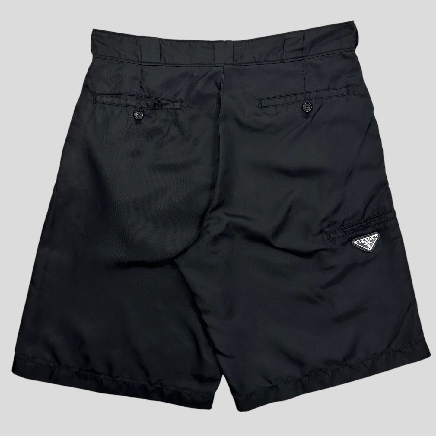 Prada Milano 2019 Nylon Gabardine Baggy Shorts - IT46 (M)