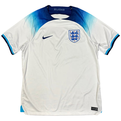 Nike England 2022/23 Shirt In White & Blue ( L )